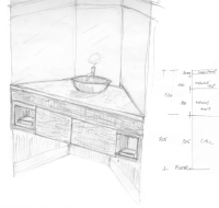 Sketch of Sink Unit design. You may click on the image for a larger view
